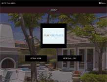 Tablet Screenshot of parcchateaux.com